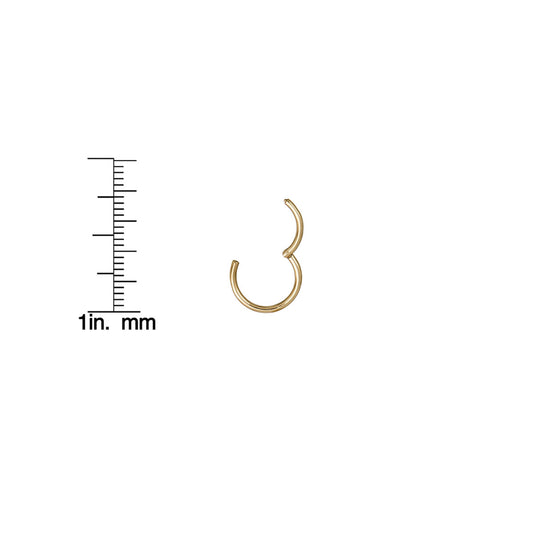12mm Infinity Gold Hoop Earring - Sold Individually