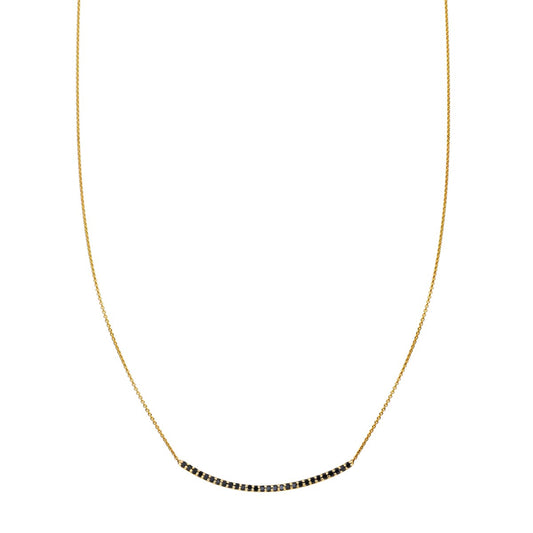 28 black diamond arch necklace prn 435 bd