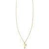 3d gold tiny baby cross charm necklace PRN 211 14KY