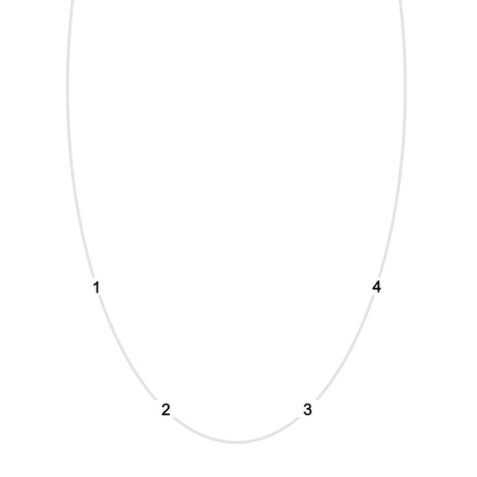 4 Letter Gold and Diamond Initial Necklace