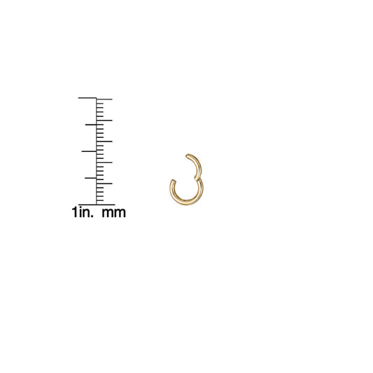 8MM Gold Hoop Earring: Classic 14K Infinity Hoop