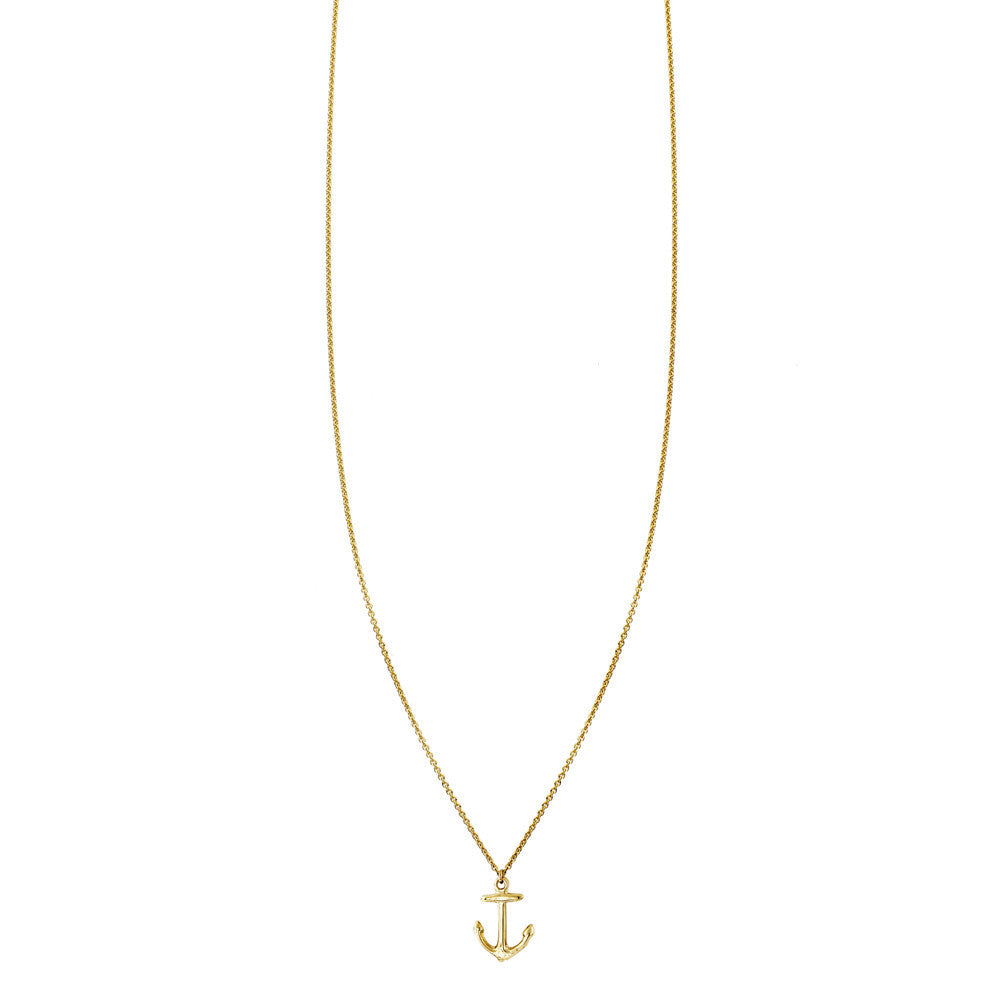 Anchor charm necklace - nautical-inspired delicate jewelry