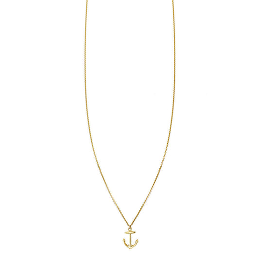 Anchor charm necklace - nautical-inspired delicate jewelry