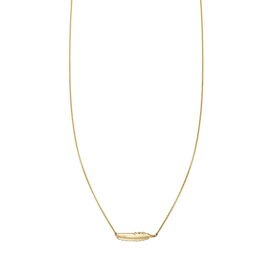 Delicate baby eagle feather charm necklace - exquisite nature-inspired pendant for boho chic