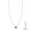 black diamond chai necklace with ruler