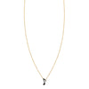 Black Diamond Eighth Note Necklace