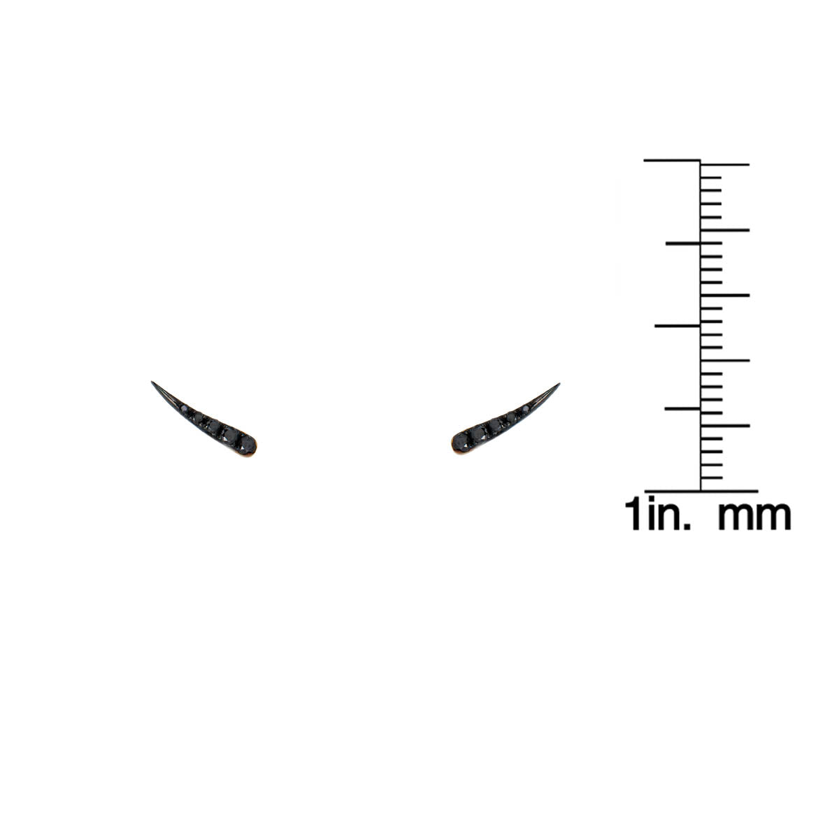 black diamond eyelash stud earrings black diamond chai necklace with ruler