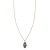 black white diamond evil eye hamsa necklace
