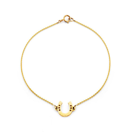 Classic Gold Horseshoe Bracelet