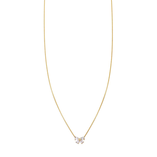 diamond bow necklace PRN 534 WD