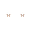 diamond butterfly stud earrings pre 605 14k