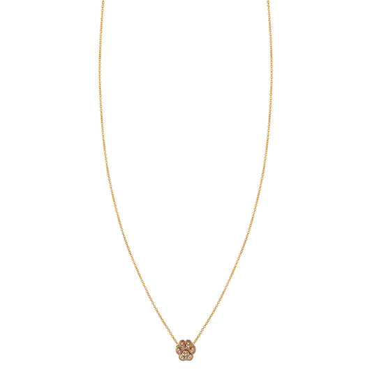 Diamond Dog Paw Print Necklace