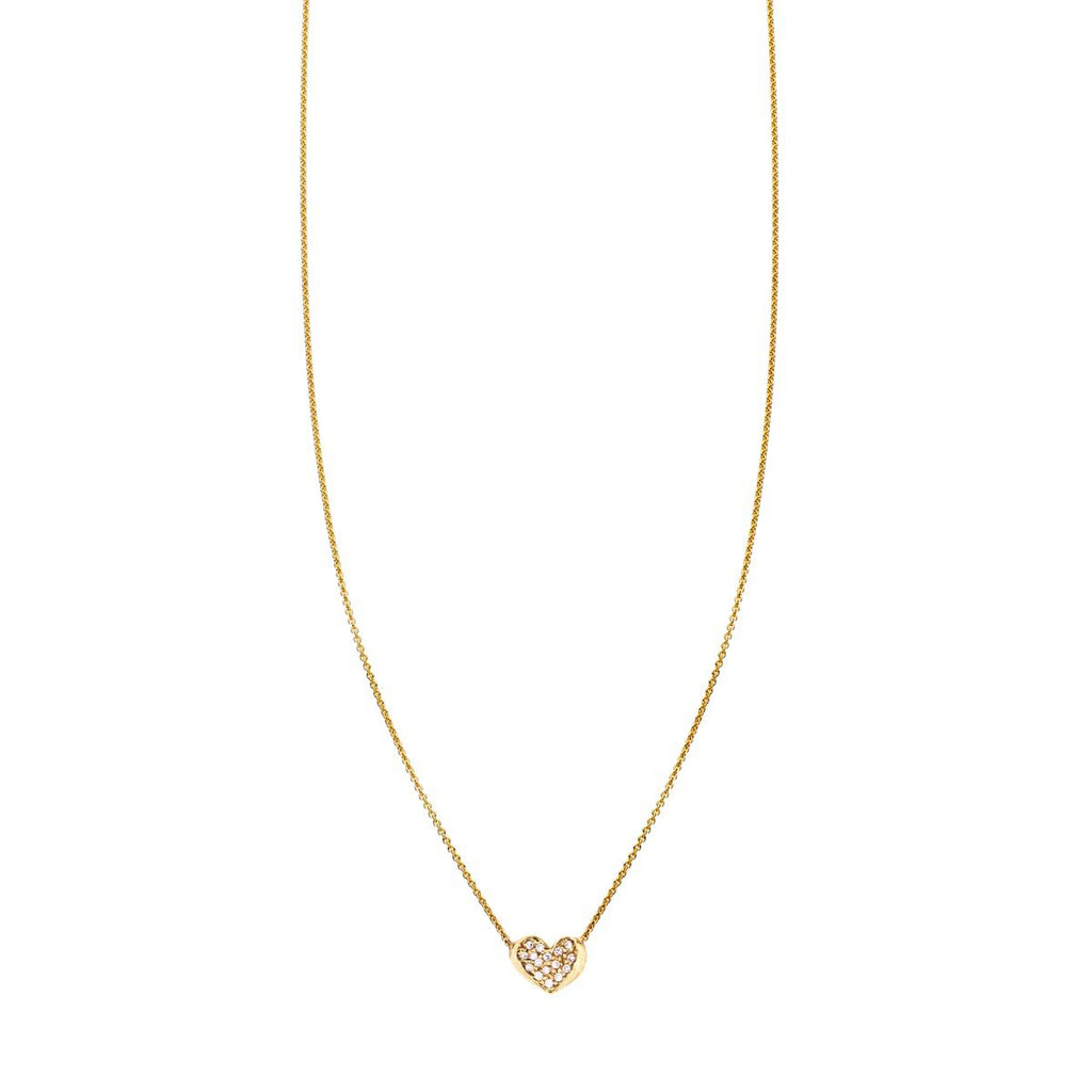 diamond gold curved heart necklace prn 191 bd