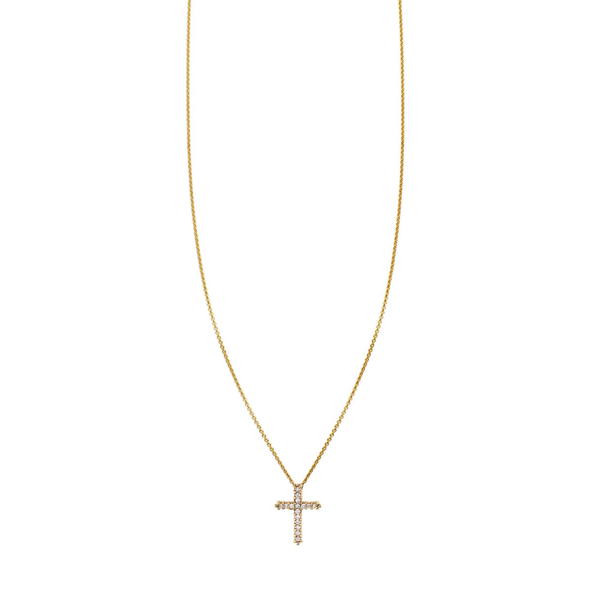 diamond large cross necklace prn 460 14wd