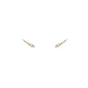 Diamond pavé eyelash stud earrings - glamorous eye-catching earrings