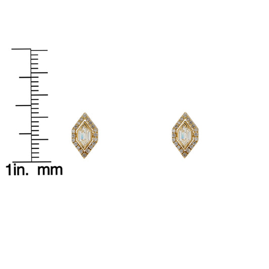 Diamond Shield Earrings