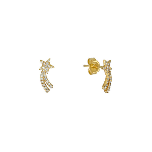 Diamond Shooting Star Studs