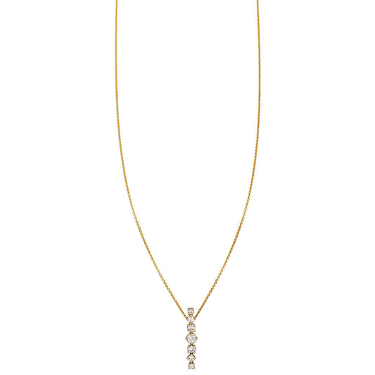 diamond totem gold necklace