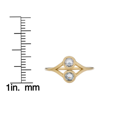 Double Round Sapphire Ring