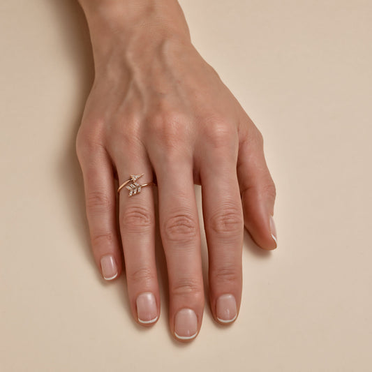 14k Gold Arrow Ring