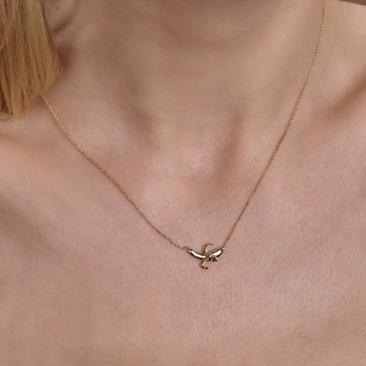 Gold Banana Charm Necklace
