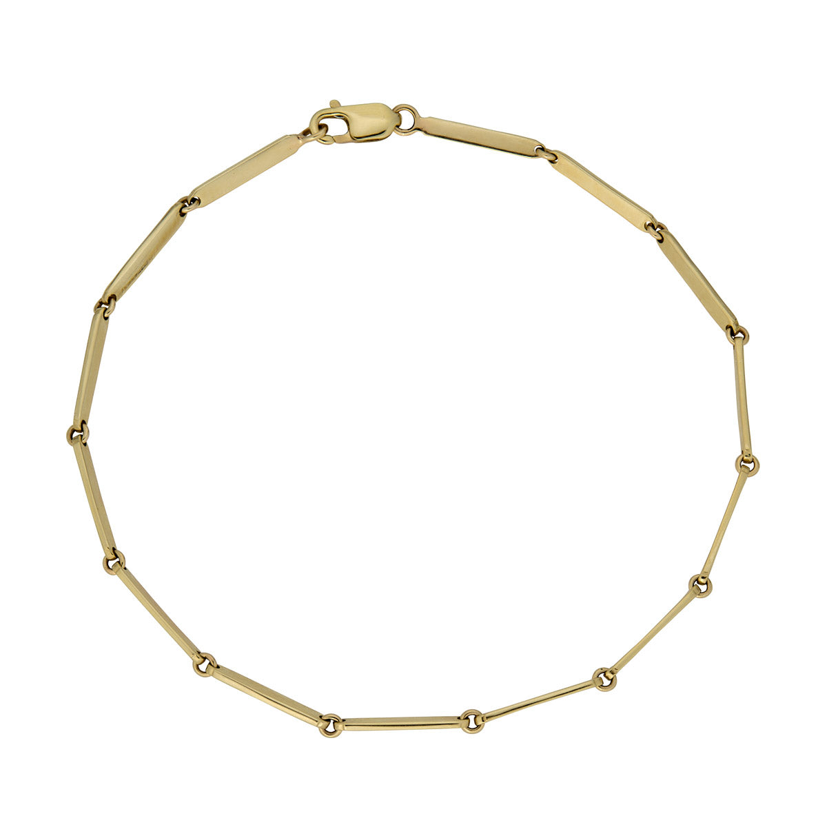 Gold Bar Chain Bracelet