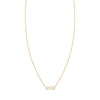 14k gold 'Mom' necklace (PRN067), perfect for Mother's Day.