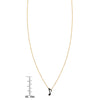 Black Diamond Eighth Note Necklace