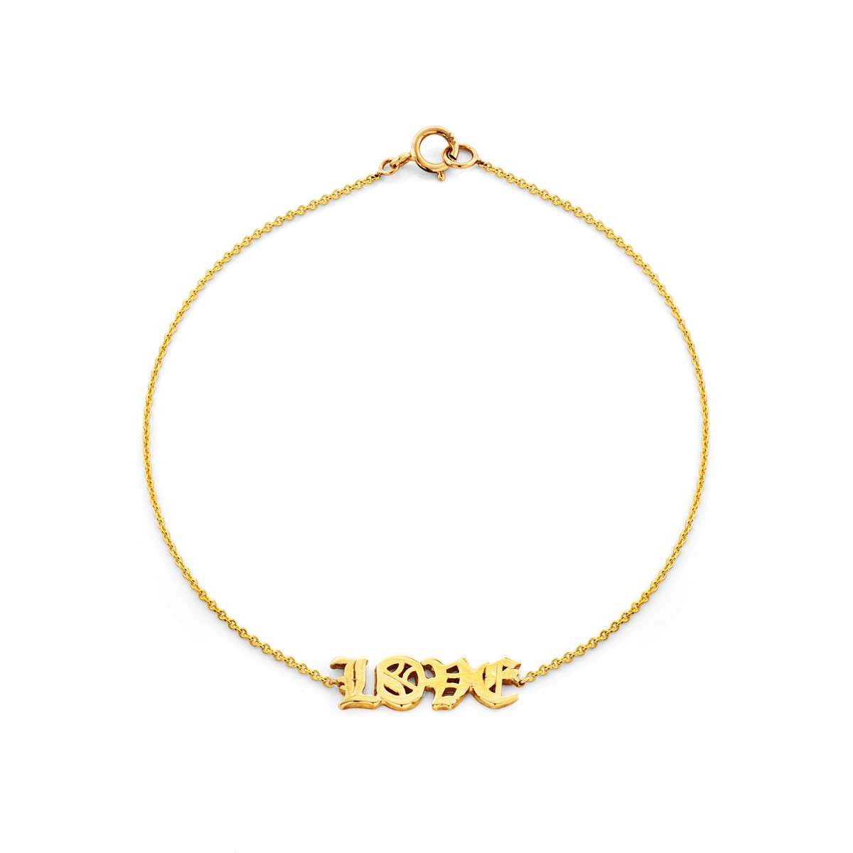 gold old english love bracelet prb 045 14ky