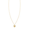 14K Gold Puffed Heart Necklace