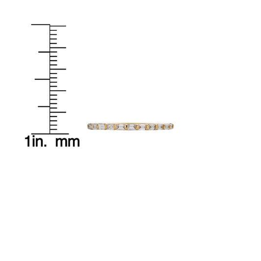 Half Eternity Baguette Gold Ring