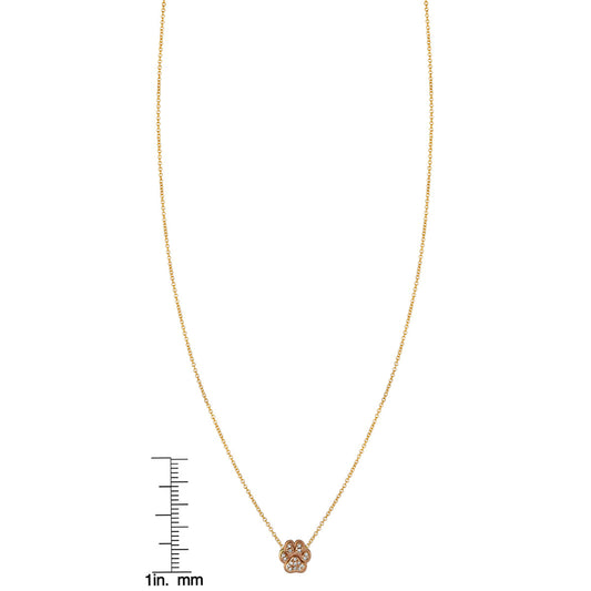 Diamond Dog Paw Print Necklace