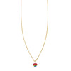 limited edition petite enamel gold rainbow heart necklace