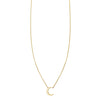 Crescent moon tiny charm delicate necklace - minimalist celestial jewelry