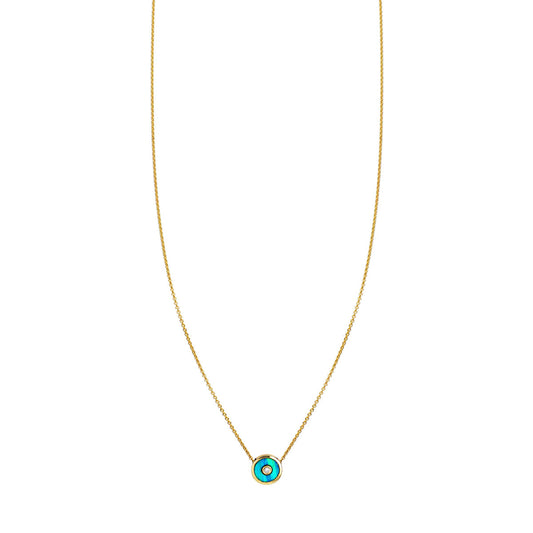 opal diamond sun disk necklace prn 447 op