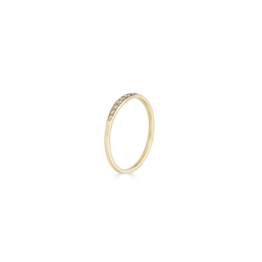 Pave Diamond Tapered Band