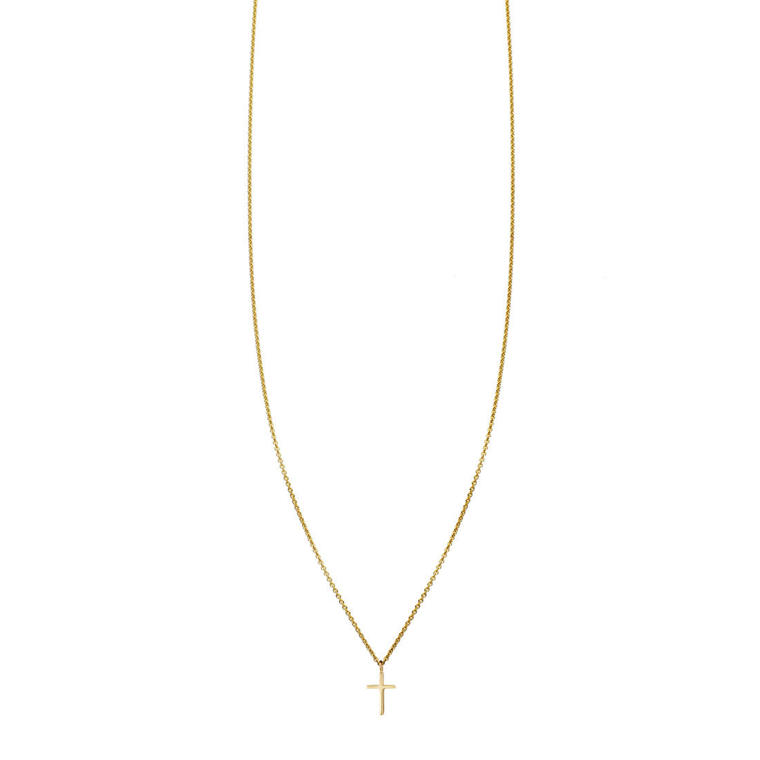 Tiny Cross Gold Necklace, a subtle yet striking symbol of faith and fashion.
