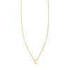 petite gold moon necklace