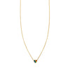 rainbow enamel heart necklace _1