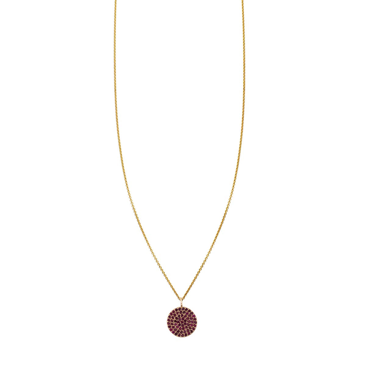 red ruby medallion necklace prn 503 r