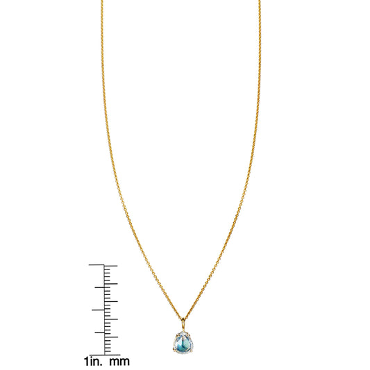 Rose Cut Diamond & Opal Inlay Necklace