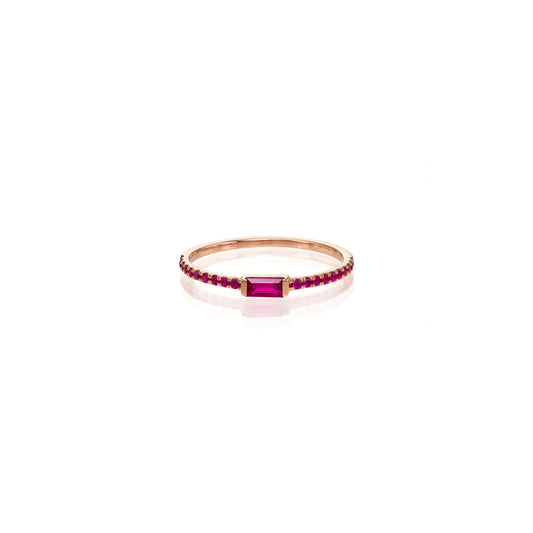 ruby baguette ring PRR 1800 R