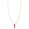 ruby window charm necklace