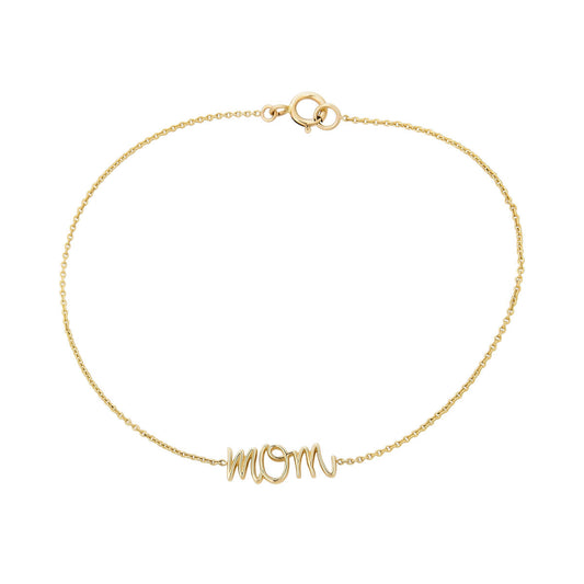 Small Round Wire Mom Bracelet