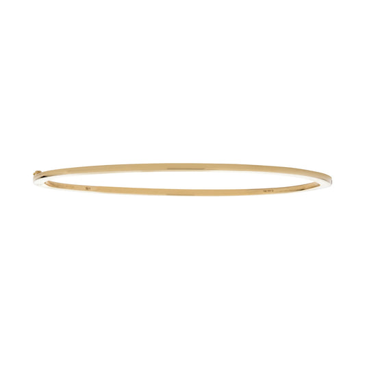 solid gold hinged bangle bracelet