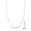 tapered diamond arch necklace PRN028_1