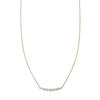 tapered diamond arch necklace PRN028