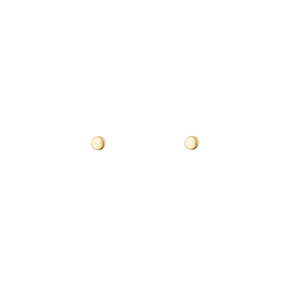 tiny gold dot stud earrings PRE 420 14KY