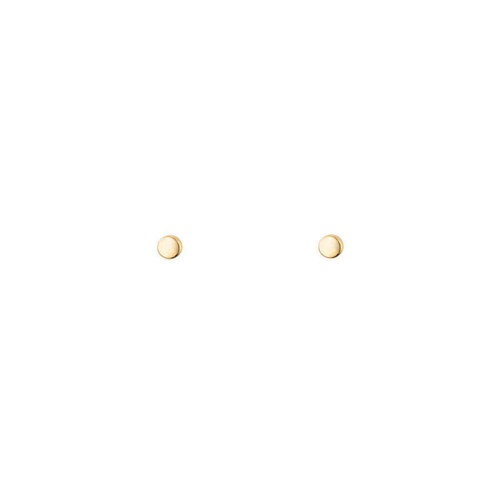 tiny gold dot stud earrings PRE 420 14KY