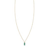 Turquoise & Gold Tag Necklace